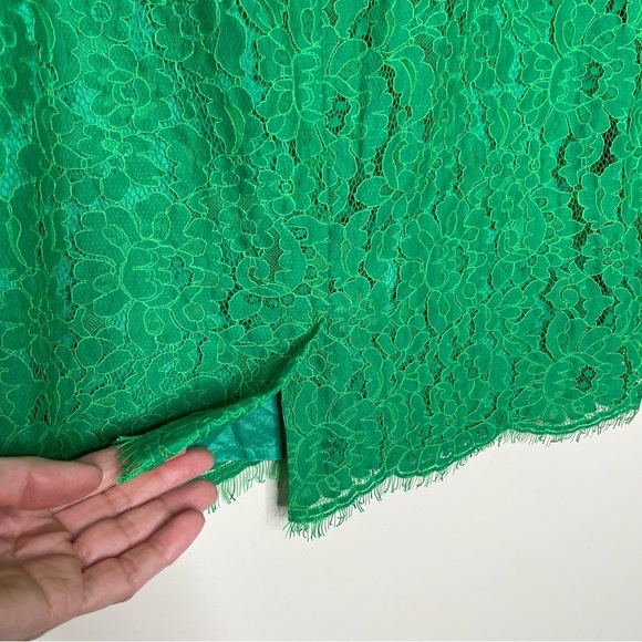 FLORAL LACE PENCIL SKIRT feminine office holiday party - Picture 7 of 11